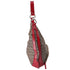 FENDI Zucchino Shoulder Bag 8BR465 Beige Dark Brown Red Jacquard